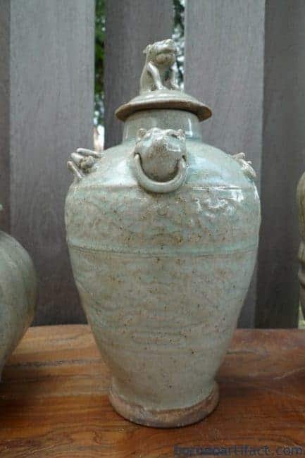 TEAPOT & GINGER JAR ANTIQUE PORCELAIN Kettle Pot Vase Pottery Teakettle Dine