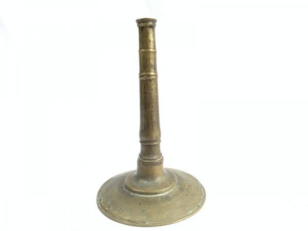 ANTIQUE BRASS / BRONZE CANDLE HOLDER no Candlebra Stand Old School Candle Stand