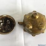 Brass Covered Container