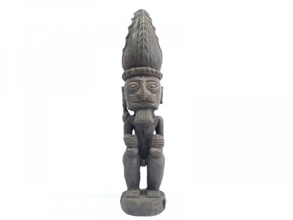 520mm PATUNG PANGLIMA NIAS STATUE Naked Penis Fertility Warrior Sculpture Figure