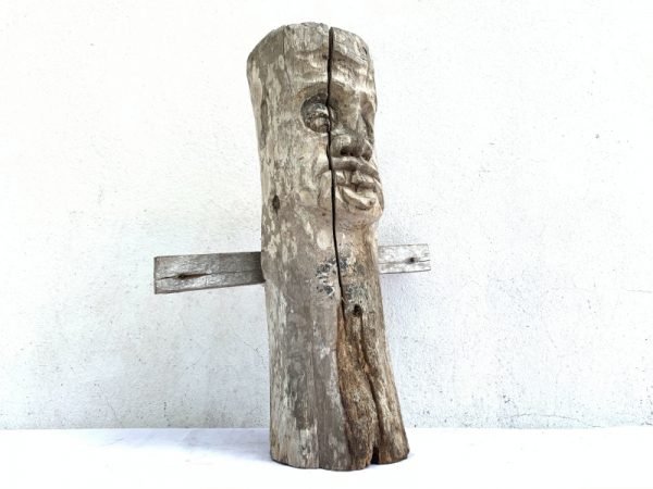 DAYAK AUTHENTIC 460mm HOME GUARDIAN cultural statue Old Figure Icon Sculpture Artifact