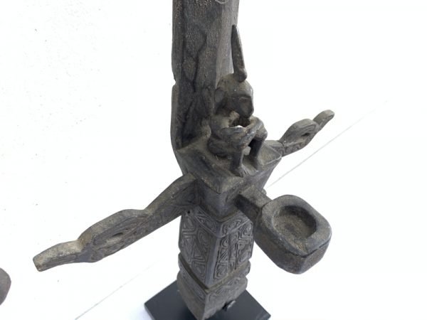 LETI ALTAR 680mm (ONE PAIR) WORSHIP ANCESTRAL STATUE GOD Artifact Sculpture Bali