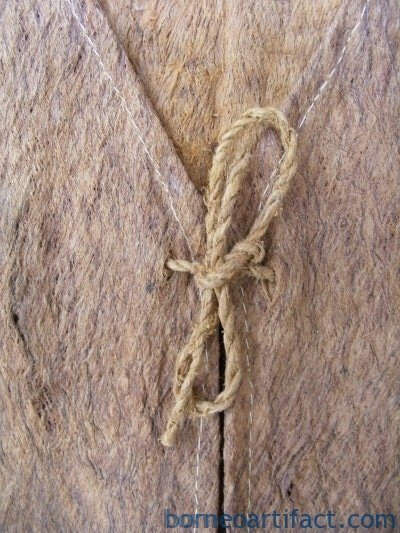 TREE BARK TRIBAL SHIRT DAYAK Barkcloth Kumang Gawai Headhunter Traditional Wear