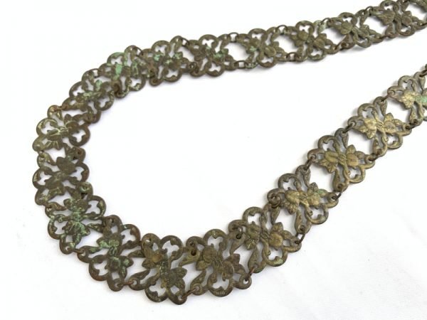 #3 ANTIQUE 130g PURE BRASS Jewellery COPPER BELT Authentic Artifact Malay Dayak Jewelry