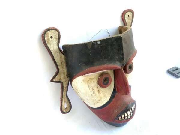 Mask Tribal Masque XL 430mm Ibanic Sea Dayak Headhunter Face Statue Sculpture Figure Figurine Borneo