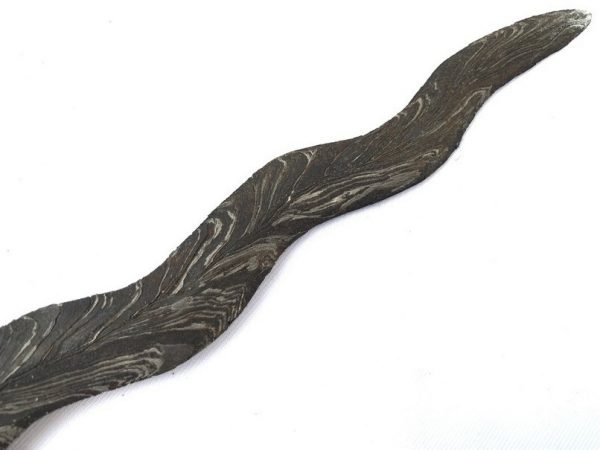 KRIS KNIFE Keris Java: Rare Pamor Cock Feather / Bulu Ayam (Good For Leadership) Kriss Sword Dagger Martial Art