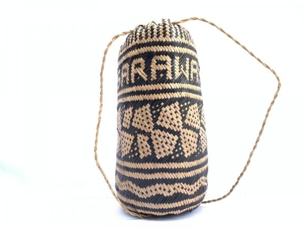 BRAND NEW Ajat / Native BASKET Woven backpack Sling Bag Camping Traditional #3