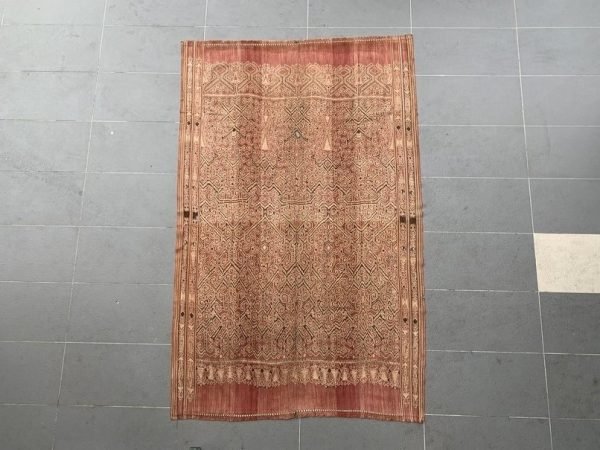 TRIBAL FABRIC (2050mm XXL) Pua Kumbu War Blanket Wall Deco Traditional Textile Painting Borneo