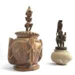 Batak Chamber 1 Pair Container Box Jewelry Medicine Statue Sculpture Figurine Indonesia