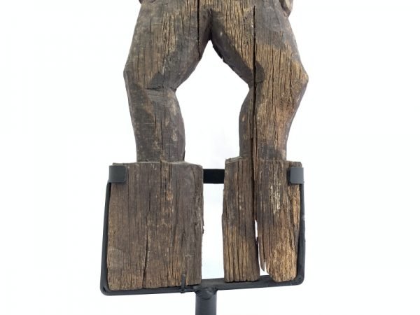 Museum Piece (770mm On Stand) Antique Funeral Outdoor Statue Effigy Hampatong Dayak Bahau Borneo