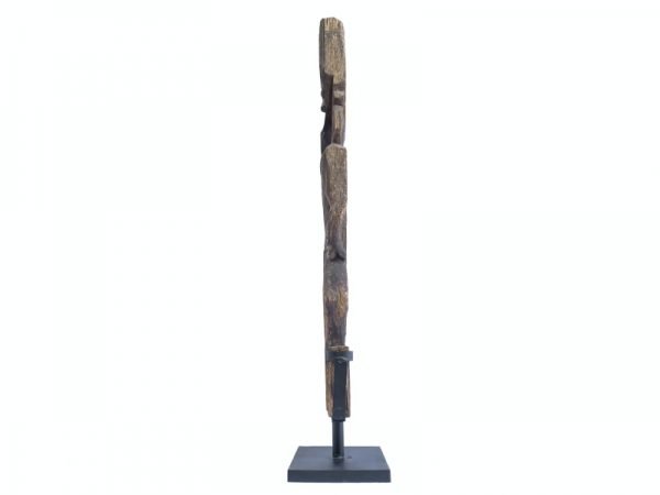 Museum Piece (770mm On Stand) Antique Funeral Outdoor Statue Effigy Hampatong Dayak Bahau Borneo