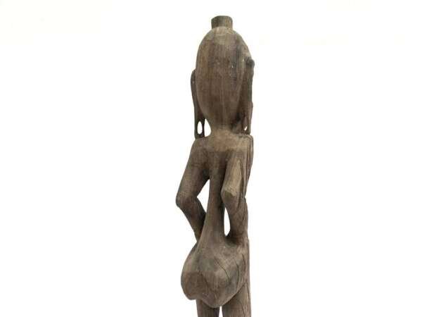 Wood Statue 660mm Borneo Headhunter Ironwood Ancestral Figure Figurine Sculpture Dayak