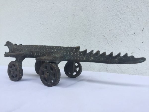 CROCODILE CANNON 330mm Animal LANTAKA Reptile Mini Miniature Heirloom Borneo