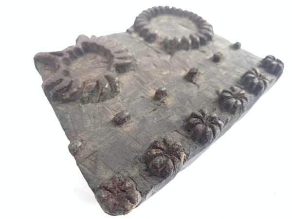 NEPAL NEPALESE Vintage Batik Stamp Antique Wooden Block Chop Textile Fabric Print Manaslu #6