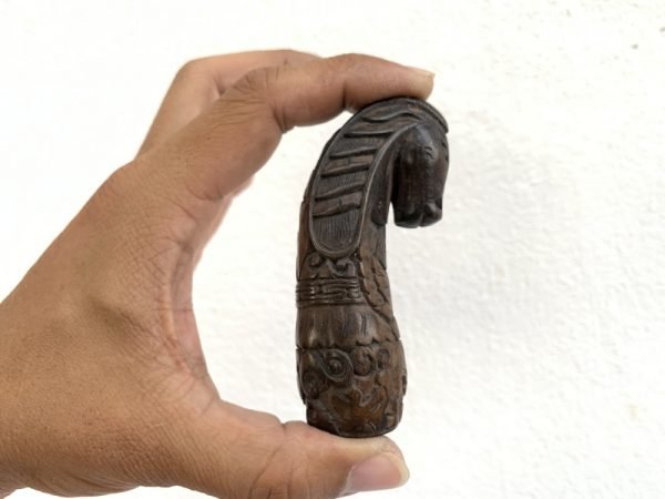 KERIS HILT 85mm HORSE HANDLE Animal Figure Statue Weapon Sword Knife Dagger Kris