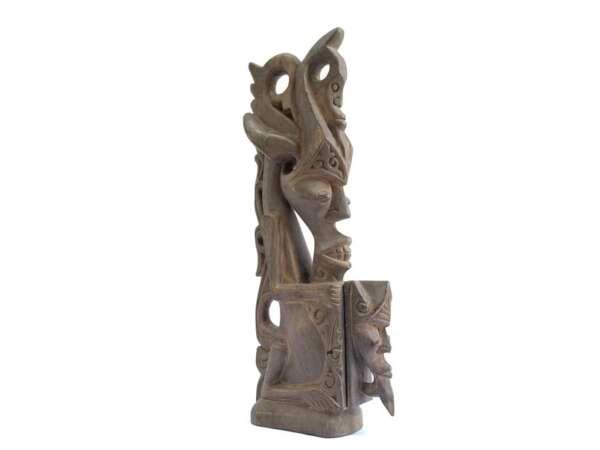 Herb Container 400mm Box Keeper Medicine Jewelry Batak Statue Figure Figurine Tribal Asia