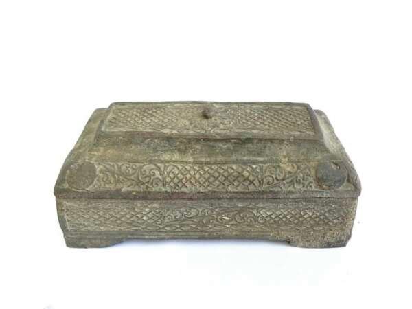 Brass Container 175mm Jewelry Medicine Herb Betel Nut Watch Case Bronze Box Chamber