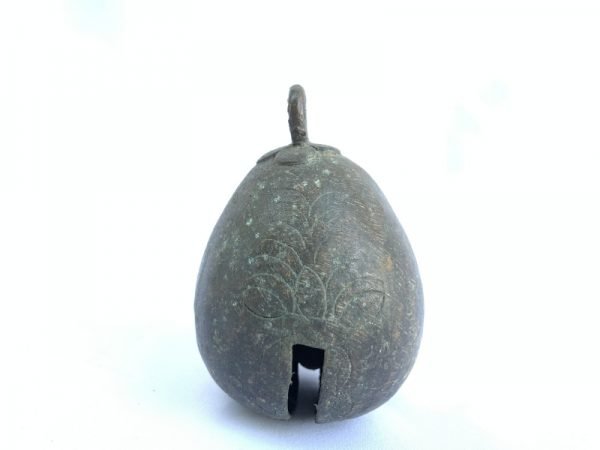 COW BELL 95mm ANTIQUE Herdsman Cattle Livestock Music Instrument Agricultural Tool Brass Cowbell
