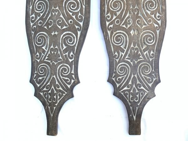 ARMOR SHIELD 1305mm (1 Pair) Dayak Tribe Tribal Panel Wood Carving Wall Deco