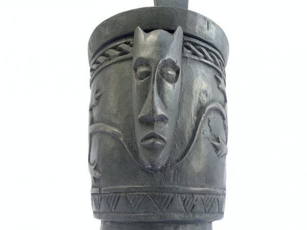 STORAGE CONTAINER 410mm Tribal Traditional Box Jewel Jewelry Keeper Hardwood Statue Figurine