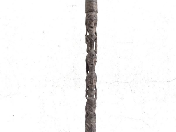 CARVED POLE TUNGGAL Panaluan 1740mm Batak Ritual Stick Ceremonial Statue Sculpture Figurine