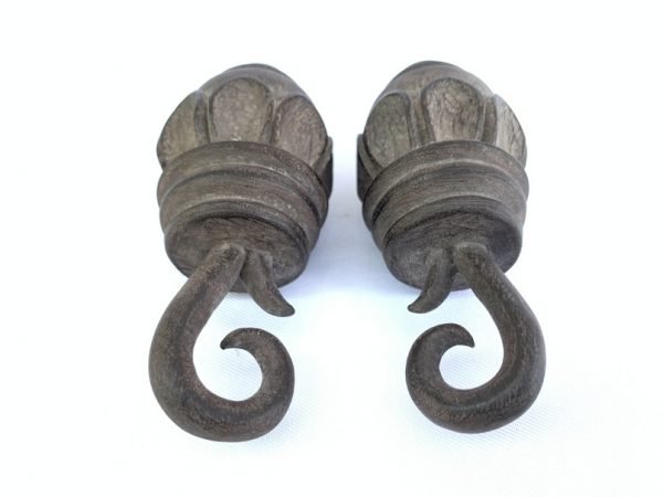 WOODEN EARRING 100mm GIANT Tribal Ear Weight Extreme Body Piercing Borneo