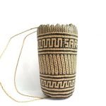 BORNEO FIBER ART 350mm Ajat (Rice Grass Pattern) Weaving Basket Bag Backpack Tribal Carrier #7