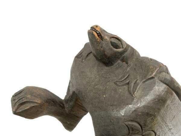Mortar Pestle 510mm Lesung Dayak Bahau Statue Guardian Figurine Paddy Farming Artifact Sculpture