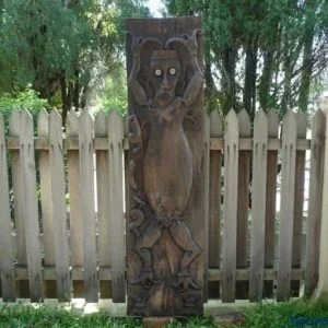 SPIRITUALBEING&#;.TRIBALPANELWallDoorStatueFigurePaintingSculpture