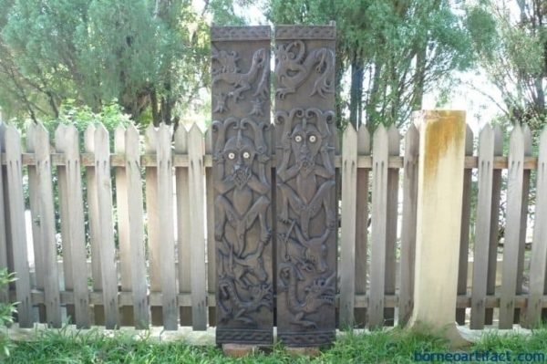 GIANTSPIRIT&#;NATIVEPANEL(PAIR)WallDoorStatueFigurePaintingPanel