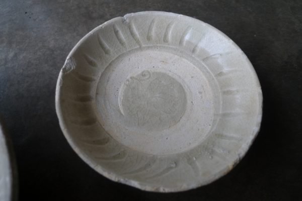 TWO GLAZED SUNG / SONG (960-1279) DISH / PLATE / antique bowls Chinese Porcelain Clay #6