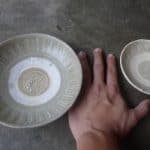 TWO GLAZED SUNG / SONG (960-1279) DISH / PLATE / antique bowls Chinese Porcelain Clay #6