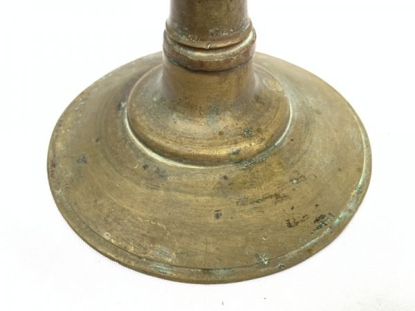 ANTIQUE BRASS / BRONZE CANDLE HOLDER no Candlebra Stand Old School Candle Stand