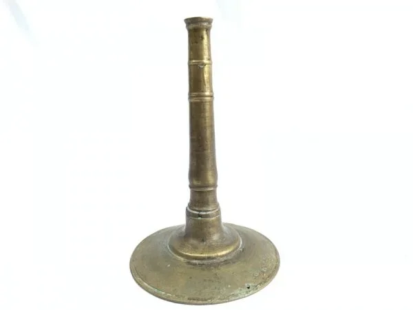 ANTIQUE BRASS / BRONZE CANDLE HOLDER no Candlebra Stand Old School Candle Stand