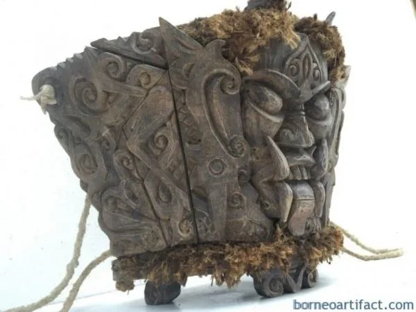 DAYAK MODANG Baby Child Carrier Backpack Sling Bag Borneo Asia Craft Artifact