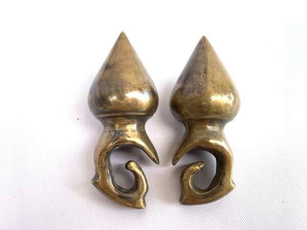 Heavy Antique Earring 380g Extreme Body Piercing Tattoo Art Borneo Brass Jewelry
