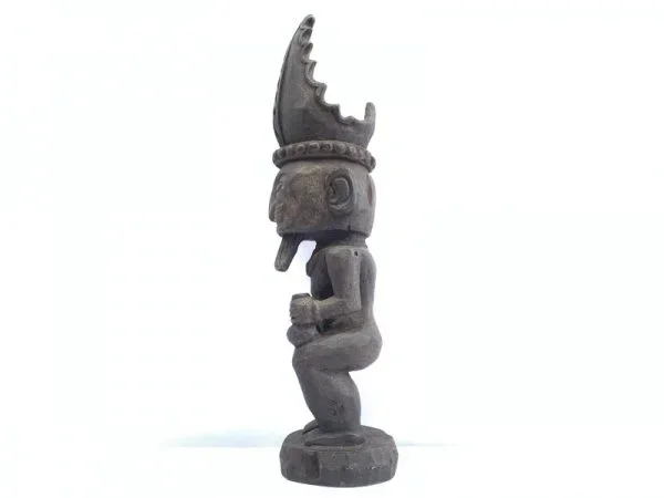 520mm PATUNG PANGLIMA NIAS STATUE Naked Penis Fertility Warrior Sculpture Figure