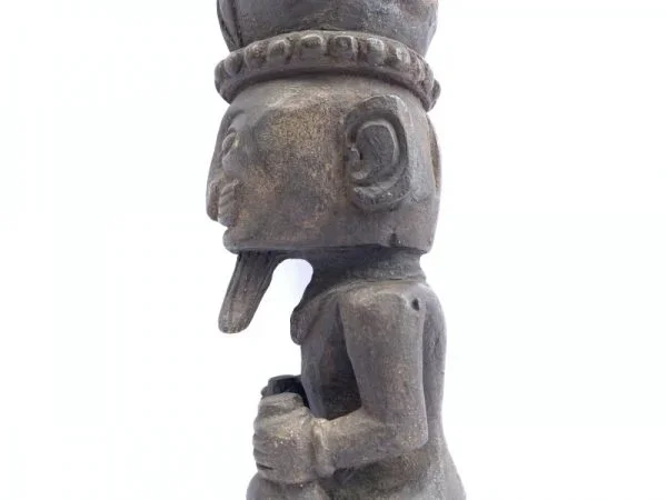 520mm PATUNG PANGLIMA NIAS STATUE Naked Penis Fertility Warrior Sculpture Figure