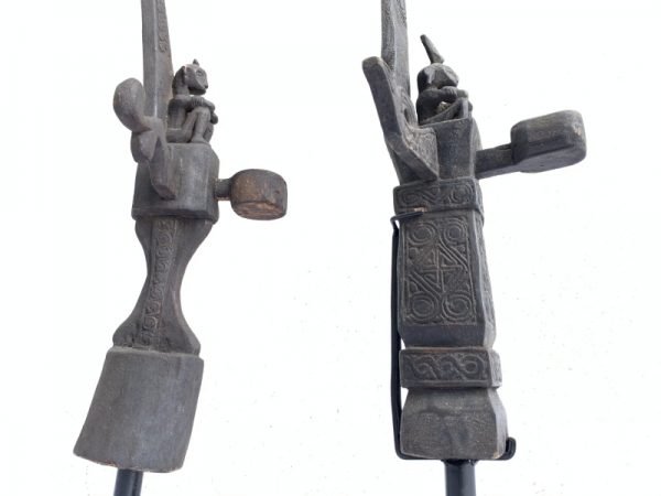 LETI ALTAR 680mm (ONE PAIR) WORSHIP ANCESTRAL STATUE GOD Artifact Sculpture Bali