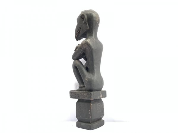 PATUNG TANIMBAR 440mm FERTILITY PENIS STATUE Sculpture Artefact Altar Figure Art