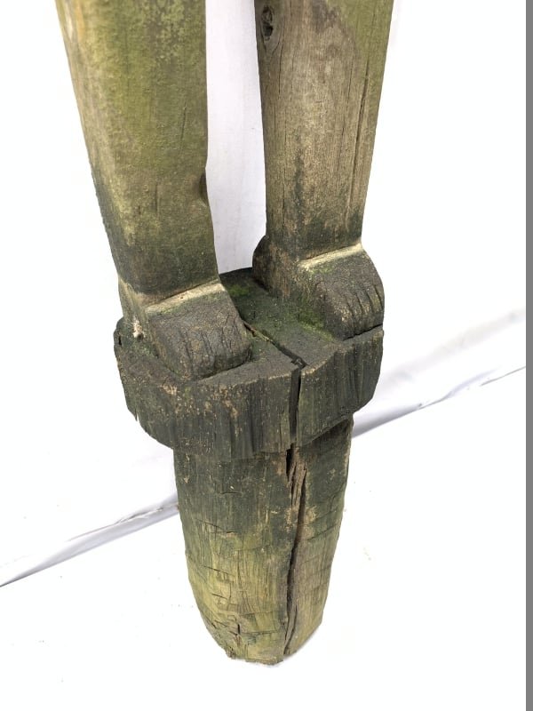 LARGE PATUNG POLISI 1570mm STATUE Dayak Tribal Figure Sculpture Authentic Borneo