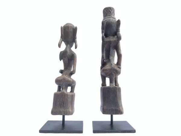 GUARDIANS OF THE AFTERWORLD 270mm Authentic DAYAK Melanau Shaman Statue FIGURE SCULPTURE