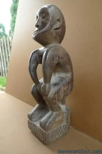 BORNEOTRIBEmm/.NAKEDPENISSTATUEDayakDyakFigureSculptureAsia