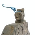 SHAMAN BOOK KEEPER / Shelf Tribal Wall Panel Anthropomorphic Figure Statue Painting