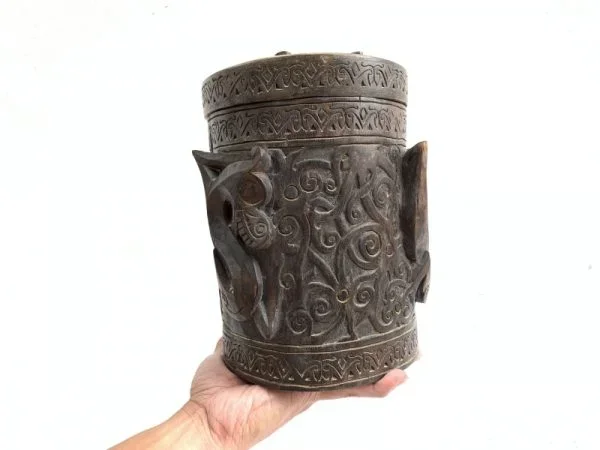 ASO NAGA RITUAL ANCESTRAL Cultural Container Lupong Medicine Box Chamber Ornament #4