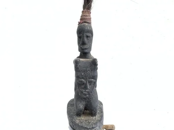 #3 LARGE BATAK CHAMBER 380mm HORN GANA-GANA Statue Sculpture Artifact Art Oceanian Container