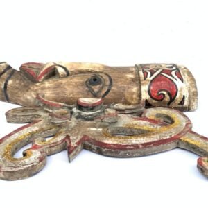 HUDOG MASK Topeng Dayak Borneo Facial Face Tribal Wall Art Deco Office Home Bar Statue Art