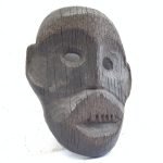 IRONWOOD DAYAK AHE 290mm Headhunter Mask Facial Face Dyak Native Tribal Artefact