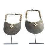 ONE PAIR (Male and Female) 380mm ON STAND Irian Papua NECKLACE JEWELRY BODY NECK