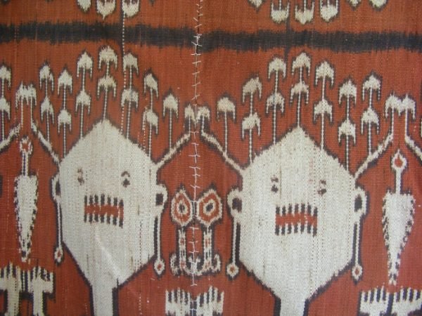 PUA KUMBU asian fabric Warrior Spirit Realm Ancestral RITUAL TEXTILE Cloth Fabric Blanket